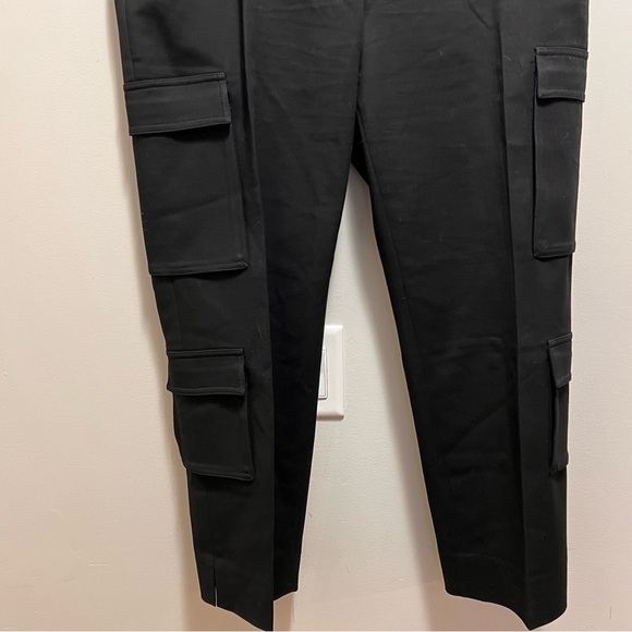 St John Black Cropped Cargo Pants Size 12 - Picture 5 of 13